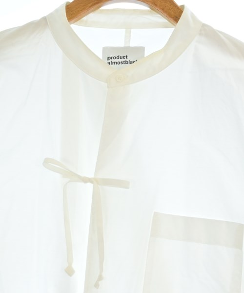 ALMOSTBLACK（オールモストブラック）カジュアルシャツ 白 サイズ:2(M位) メンズ/2200644199032