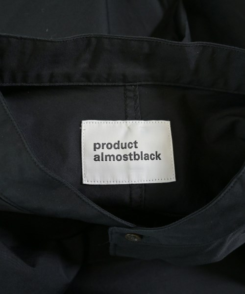 ALMOSTBLACK（オールモストブラック）カジュアルシャツ 黒 サイズ:2(M位) メンズ/2200644199155
