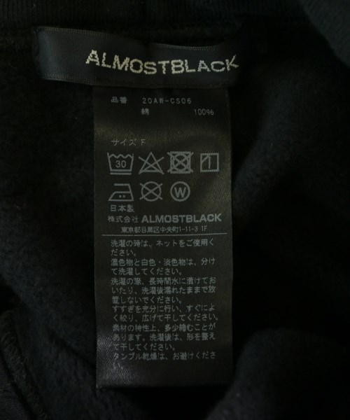 ALMOSTBLACK（オールモストブラック）Tシャツ・カットソー 黒 サイズ:F メンズ/2200610616013