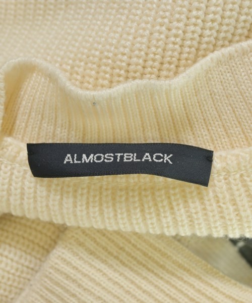 ALMOSTBLACK（オールモストブラック）ニット・セーター 白 サイズ:2(M位) メンズ/2200674105102