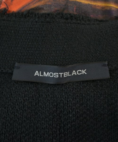 ALMOSTBLACK（オールモストブラック）カーディガン 黒 サイズ:2(M位) メンズ/2200674105119
