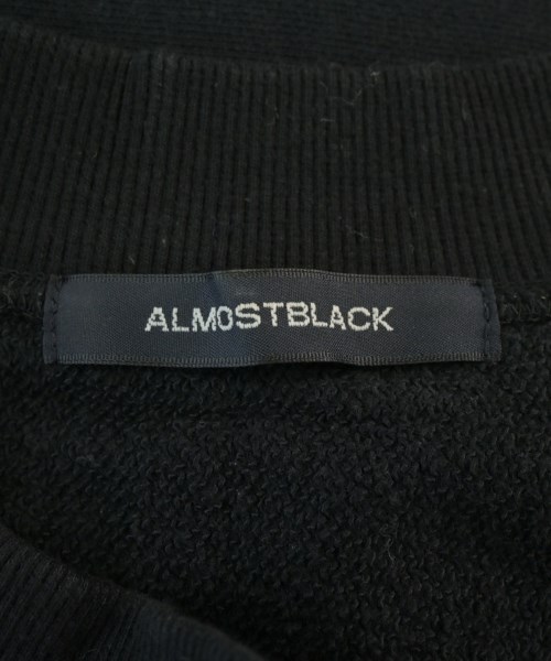 ALMOSTBLACK（オールモストブラック）スウェット 黒 サイズ:3(L位) メンズ/2200674105126