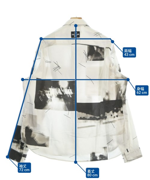 ALMOSTBLACK（オールモストブラック）カジュアルシャツ 白 サイズ:2(M位) メンズ/2200674105164