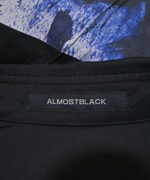 ALMOSTBLACK（オールモストブラック）カジュアルシャツ 黒 サイズ:2(M位) メンズ/2200674105195