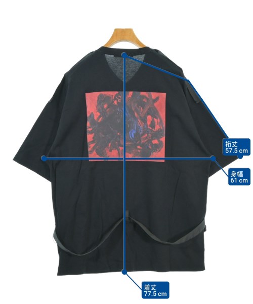 ALMOSTBLACK（オールモストブラック）Tシャツ・カットソー 黒 サイズ:3(L位) メンズ/2200674105355