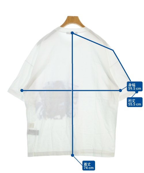 ALMOSTBLACK（オールモストブラック）Tシャツ・カットソー 白 サイズ:3(L位) メンズ/2200674105379