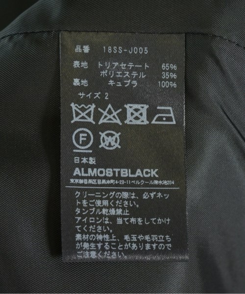 ALMOSTBLACK（オールモストブラック）その他 黒 サイズ:2(M位) メンズ/2200697058140