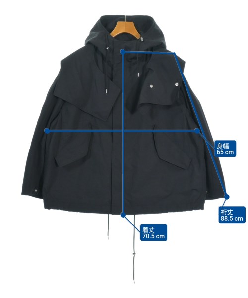 ALMOSTBLACK（オールモストブラック）コート 黒 サイズ:2(M位) メンズ/2200659791030