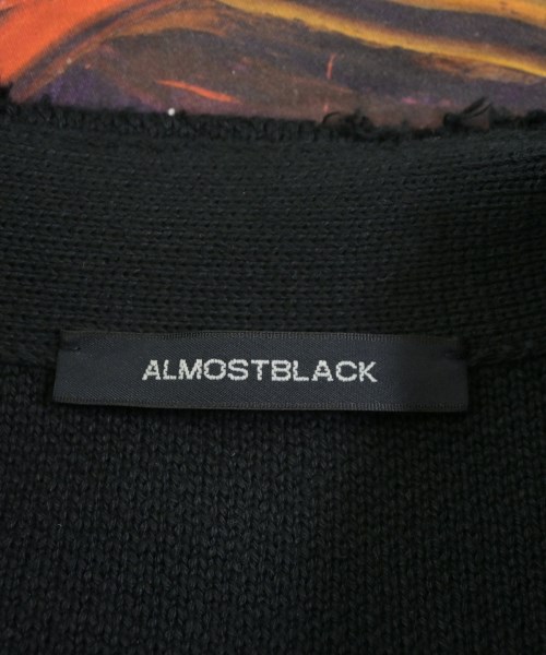ALMOSTBLACK（オールモストブラック）カーディガン 黒 サイズ:1(S位) メンズ/2200645318074