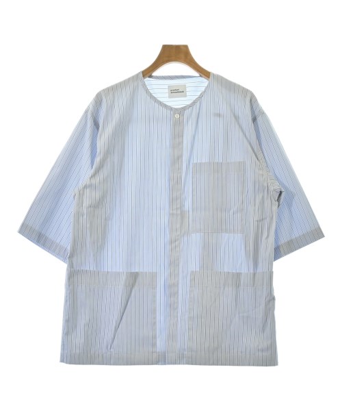ALMOSTBLACK(オールモストブラック)カジュアルシャツ 青 サイズ:2(M位)/2200646102283