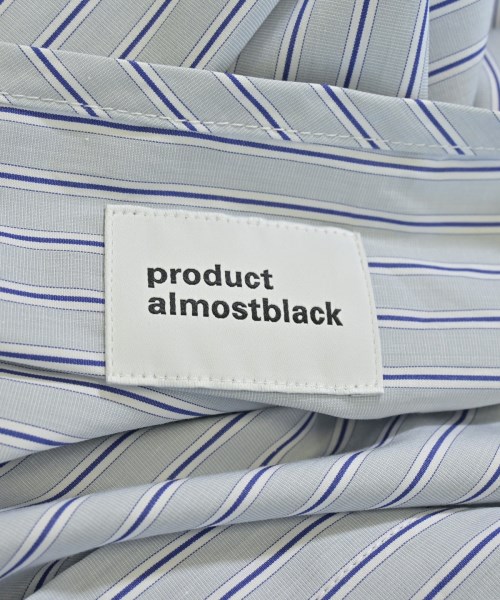 ALMOSTBLACK（オールモストブラック）カジュアルシャツ 青 サイズ:2(M位) メンズ/2200646102283