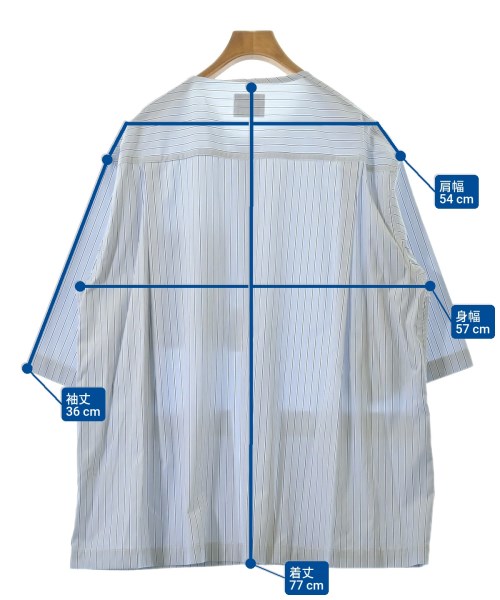 ALMOSTBLACK（オールモストブラック）カジュアルシャツ 青 サイズ:2(M位) メンズ/2200646102283