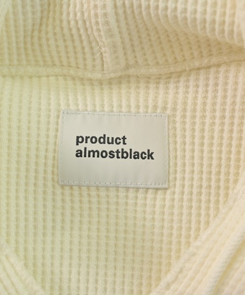 ALMOSTBLACK（オールモストブラック）パーカー 白 サイズ:1(S位) メンズ/2200645514070