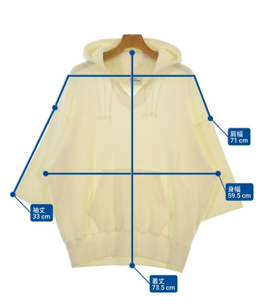 ALMOSTBLACK（オールモストブラック）パーカー 白 サイズ:1(S位) メンズ/2200645514070