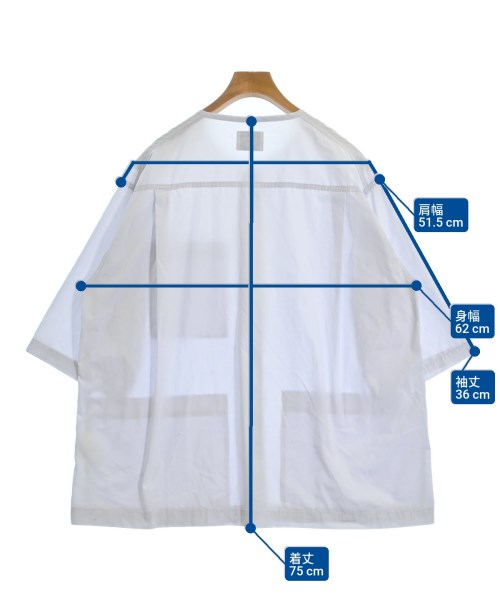 ALMOSTBLACK（オールモストブラック）カジュアルシャツ グレー サイズ:2(M位) メンズ/2200648968016