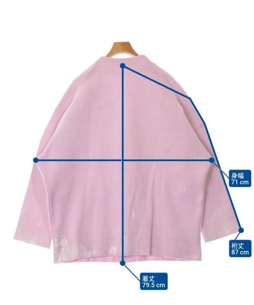 ALMOSTBLACK（オールモストブラック）カーディガン ピンク サイズ:1(S位) メンズ/2200641912023