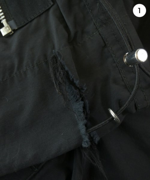 ALMOSTBLACK（オールモストブラック）カーゴパンツ 黒 サイズ:1(S位) メンズ/2200668799041