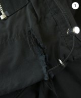 ALMOSTBLACK（オールモストブラック）カーゴパンツ 黒 サイズ:1(S位) メンズ/2200668799041