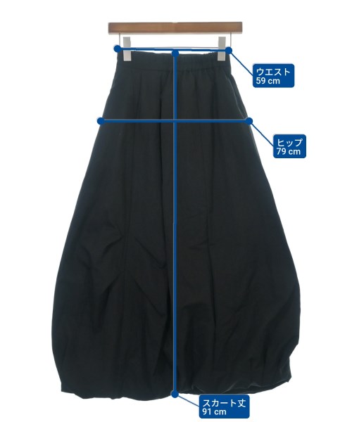 CITY（シティ）ロング・マキシ丈スカート 黒 サイズ:1(S位) レディース/2200636148017