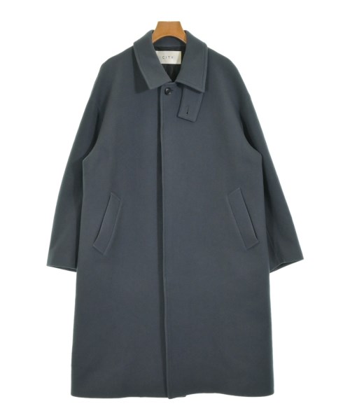 CITY(シティ)ステンカラーコート 青 サイズ:2(M位)/2200680200013