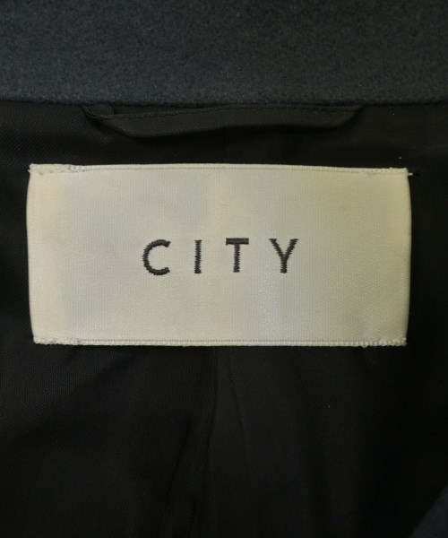 CITY（シティ）ステンカラーコート 青 サイズ:2(M位) レディース/2200680200013