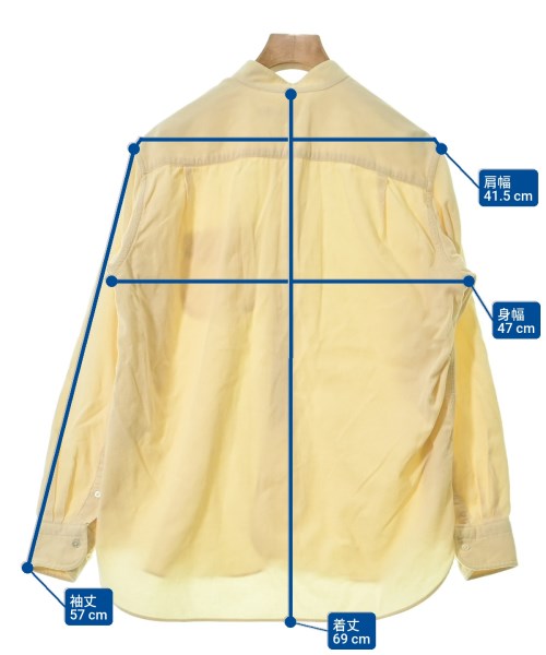 SCYE BASICS（サイベーシックス）カジュアルシャツ 黄 サイズ:36(S位) レディース/2200621879032