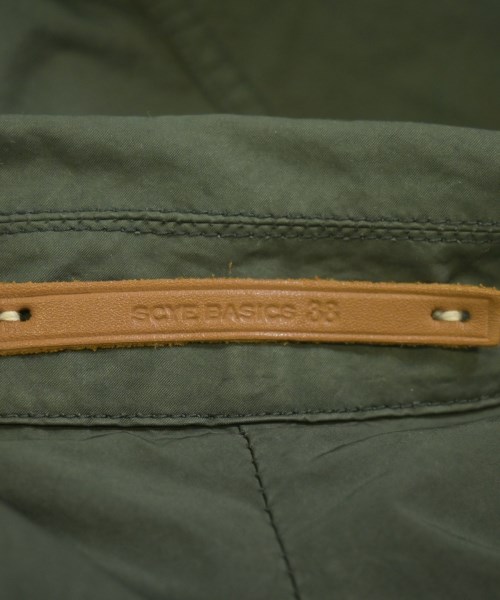 SCYE BASICS（サイベーシックス）ステンカラーコート 緑 サイズ:38(XL位) メンズ/2200625947027