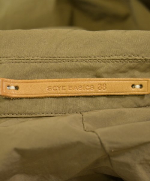 SCYE BASICS（サイベーシックス）ステンカラーコート 茶 サイズ:38(XL位) メンズ/2200625947034