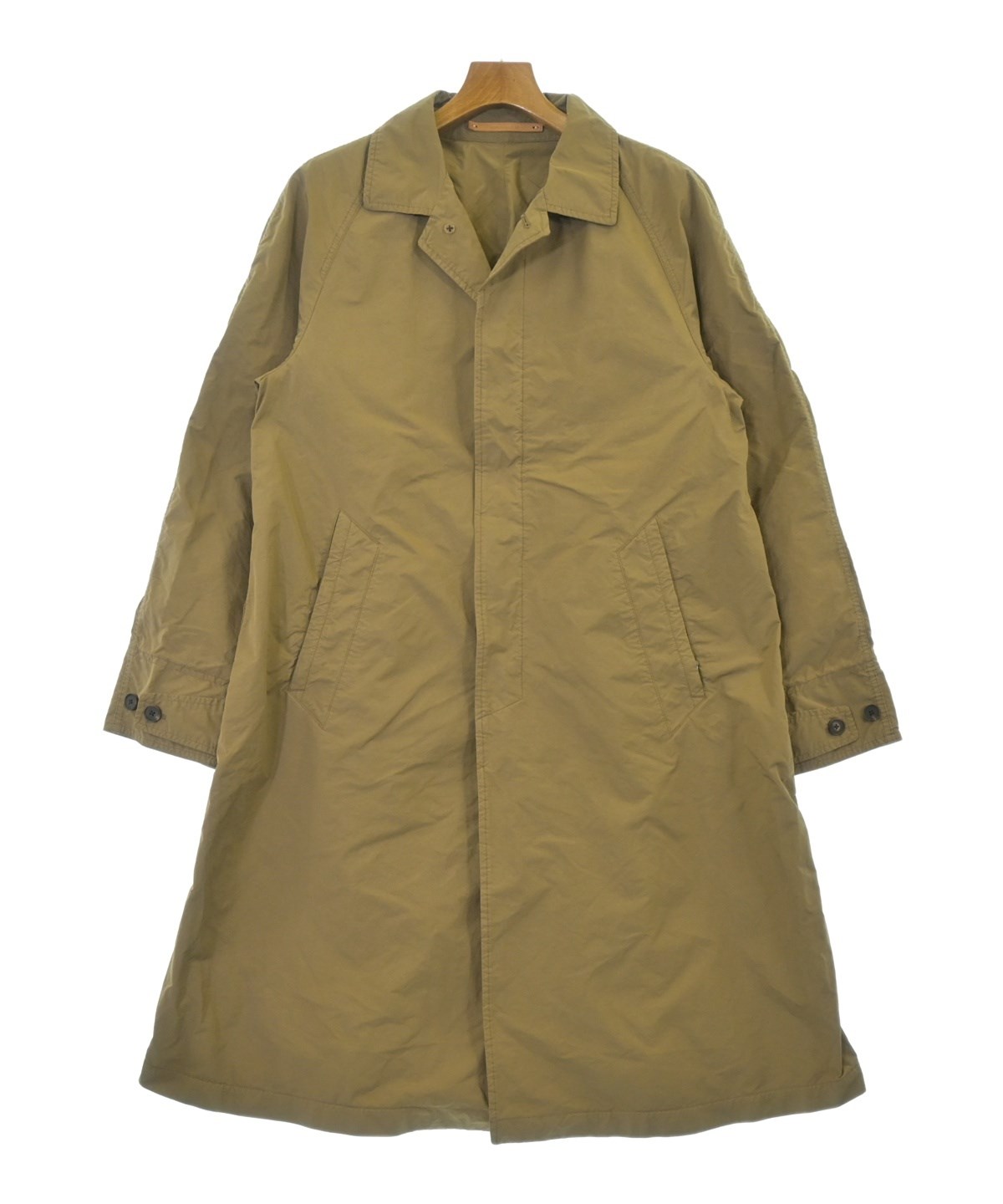 サイベーシックス SCYE BASICS ステンカラーコート 38 SCYE BASICS（サイベーシックス）ステンカラーコート 茶 サイズ:38(XL