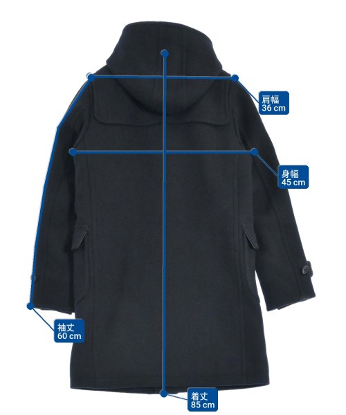 SCYE BASICS（サイベーシックス）ダッフルコート 紺 サイズ:38(M位) レディース/2200623829127