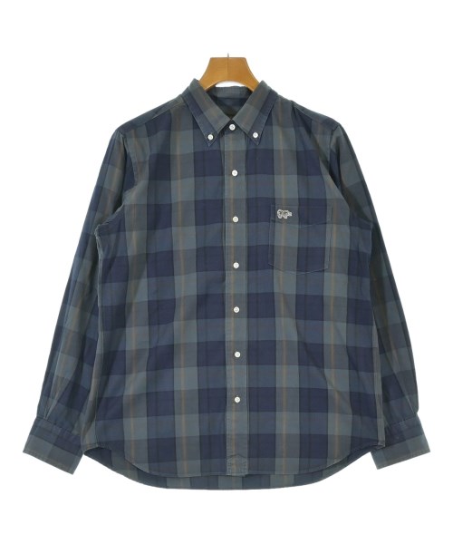 SCYE BASICS(サイベーシックス)カジュアルシャツ 紺 サイズ:40(M位)/2200640073367