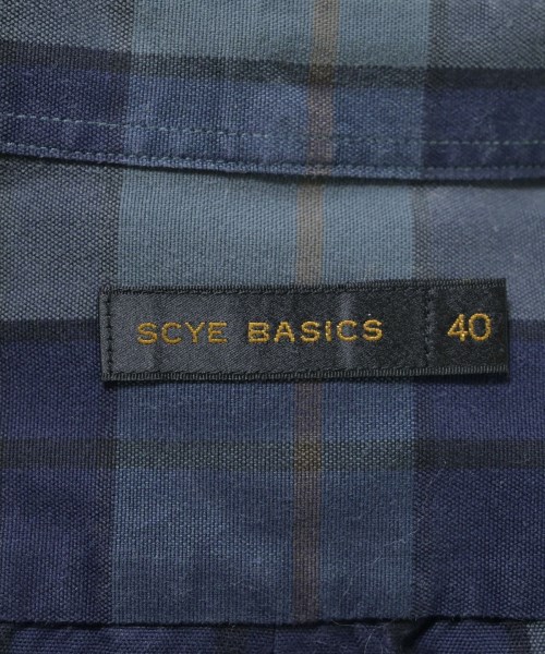 SCYE BASICS（サイベーシックス）カジュアルシャツ 紺 サイズ:40(M位) メンズ/2200640073367