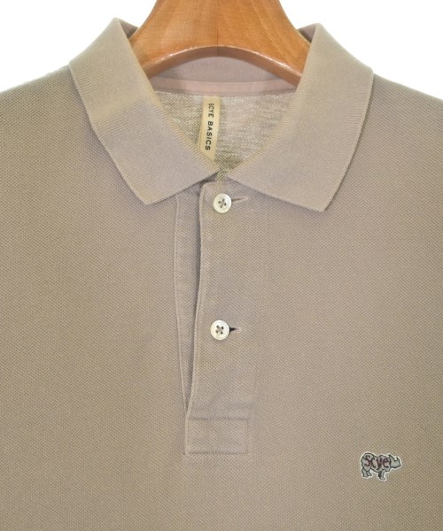 SCYE BASICS（サイベーシックス）ポロシャツ ベージュ サイズ:38(M位) メンズ/2200542957109