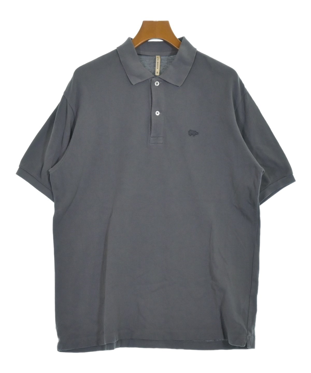 専用【新品タグ付】SCYEBASICS  サイベーシックス  ポロシャツ SCYE BASICS（サイベーシックス）ポロシャツ グレー サイズ:40(L