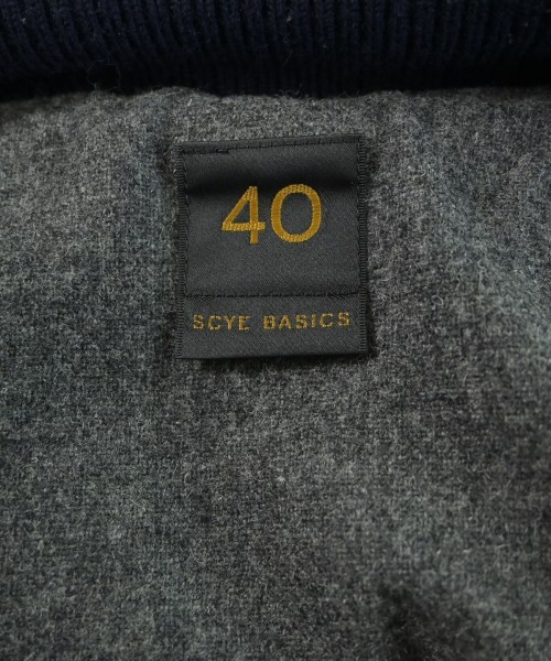 SCYE BASICS（サイベーシックス）ダッフルコート 紺 サイズ:40(L位) メンズ/2200624442011