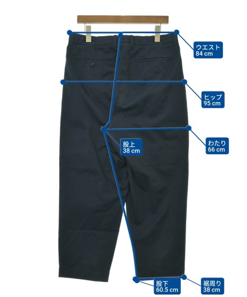 SCYE BASICS（サイベーシックス）チノパン 紺 サイズ:40(L位) メンズ/2200624442127