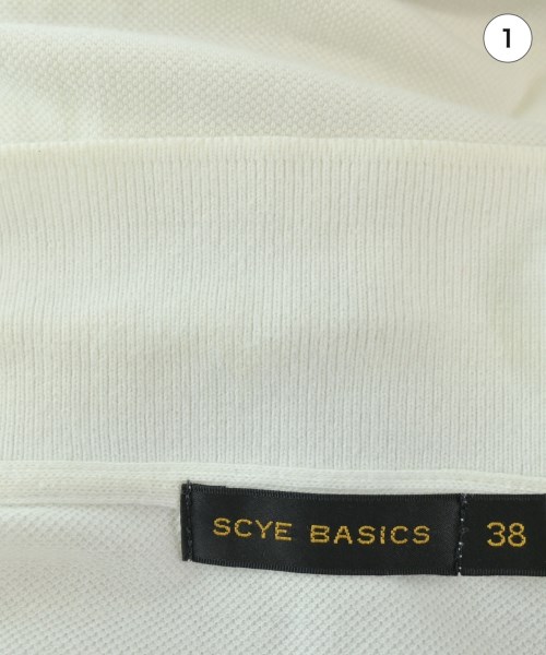 SCYE BASICS（サイベーシックス）ポロシャツ 白 サイズ:38(M位) メンズ/2200650410015