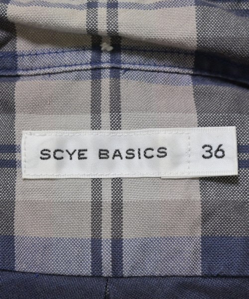 SCYE BASICS（サイベーシックス）カジュアルシャツ 紫 サイズ:36(XS位) メンズ/2200675514033