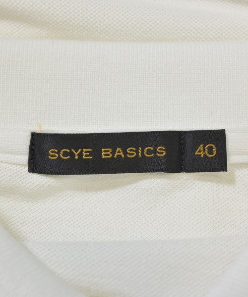 SCYE BASICS（サイベーシックス）ポロシャツ 白 サイズ:40(M位) メンズ/2200680065025
