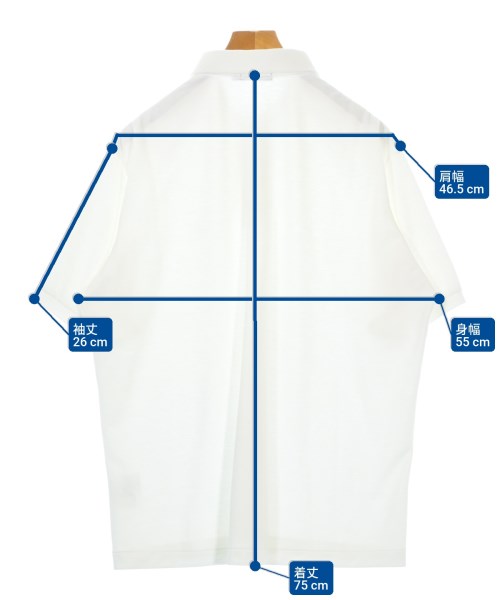 SCYE BASICS（サイベーシックス）ポロシャツ 白 サイズ:40(M位) メンズ/2200680065025