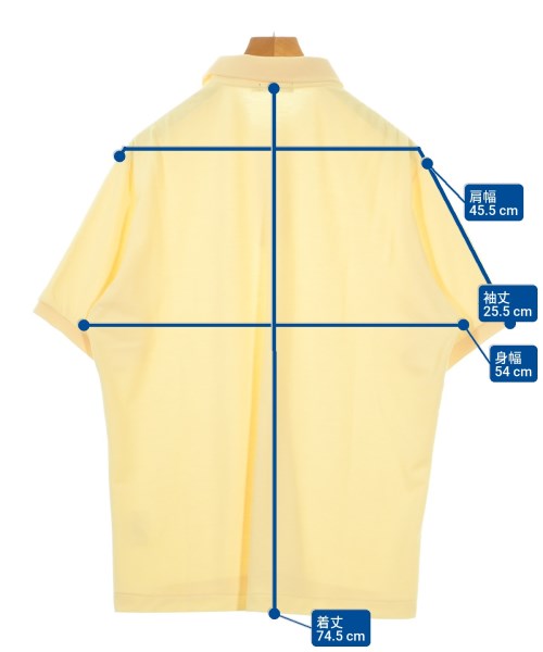 SCYE BASICS（サイベーシックス）ポロシャツ 黄 サイズ:40(M位) メンズ/2200680065032