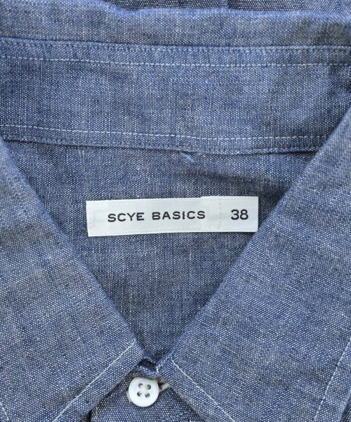 SCYE BASICS（サイベーシックス）カジュアルシャツ 紺 サイズ:38(S位) メンズ/2200675375214