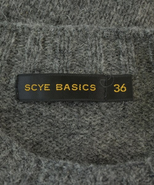 SCYE BASICS（サイベーシックス）ニット・セーター グレー サイズ:36(S位) メンズ/2200693735144