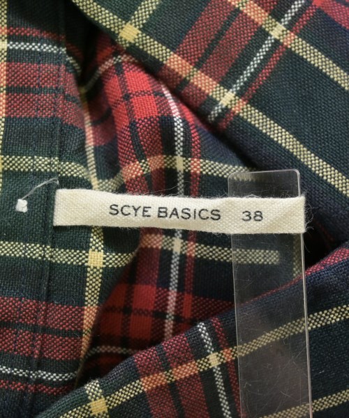 SCYE BASICS（サイベーシックス）カジュアルシャツ 紺 サイズ:38(S位) メンズ/2200696840050