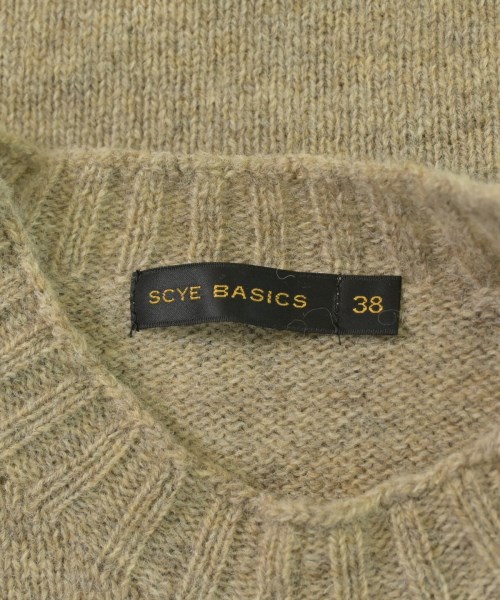 SCYE BASICS（サイベーシックス）ニット・セーター ベージュ サイズ:38(S位) メンズ/2200701401047
