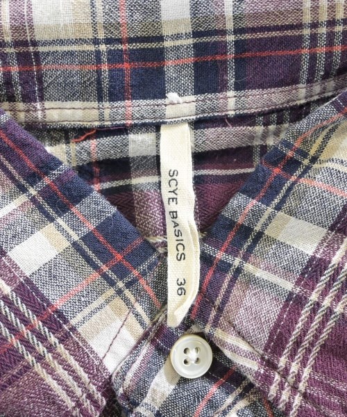 SCYE BASICS（サイベーシックス）カジュアルシャツ 紫 サイズ:-(M位) メンズ/2200648279266