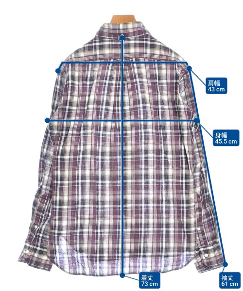 SCYE BASICS（サイベーシックス）カジュアルシャツ 紫 サイズ:-(M位) メンズ/2200648279266