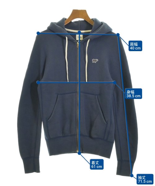 SCYE BASICS（サイベーシックス）パーカー 紺 サイズ:36(S位) メンズ/2200656291038