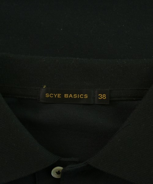 SCYE BASICS（サイベーシックス）ポロシャツ 黒 サイズ:38(L位) メンズ/2200648164258