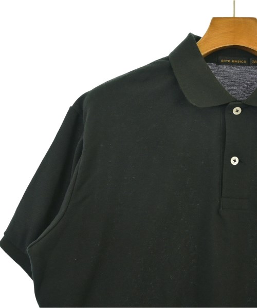 SCYE BASICS（サイベーシックス）ポロシャツ 黒 サイズ:38(L位) メンズ/2200648164258